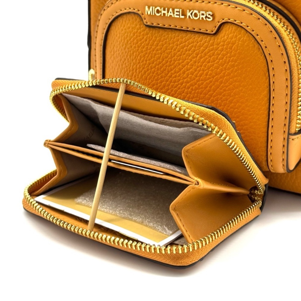 Michael Kors Jaycee Extra-Small Signature Logo Backpack & Matching ZA Card Case - Picture 12 of 13